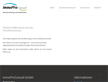 Tablet Screenshot of immoproconsult.de